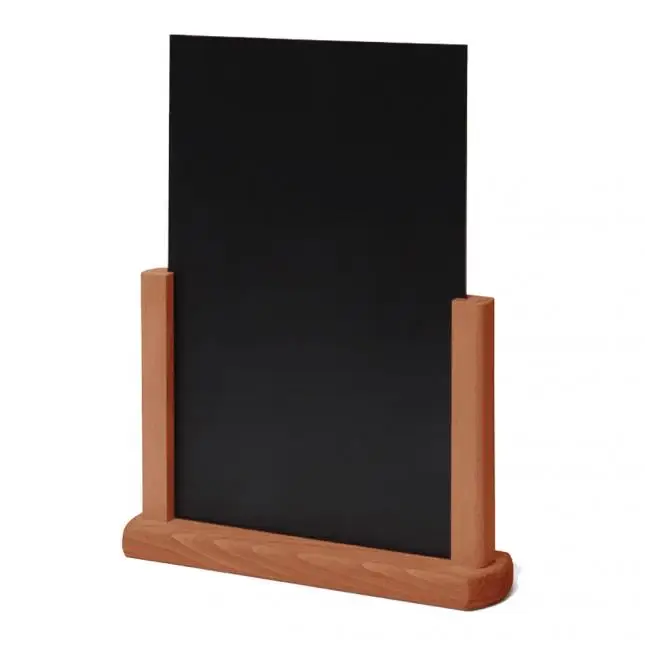 A4/A5 Tabletop Chalkboard with Wooden Base Table Signs Menu Board for Restaurant Bar Coffee Shop