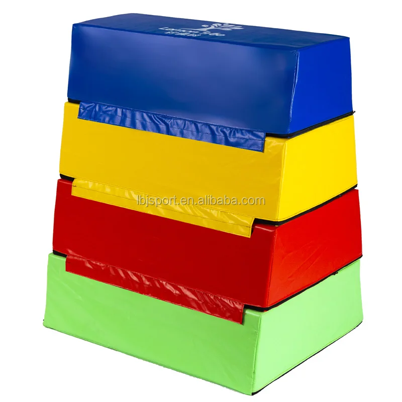 Children Happy Gymnastics Four-section Stackable Plyo Box Fitness Training Multi-function Vaulting Jump Box