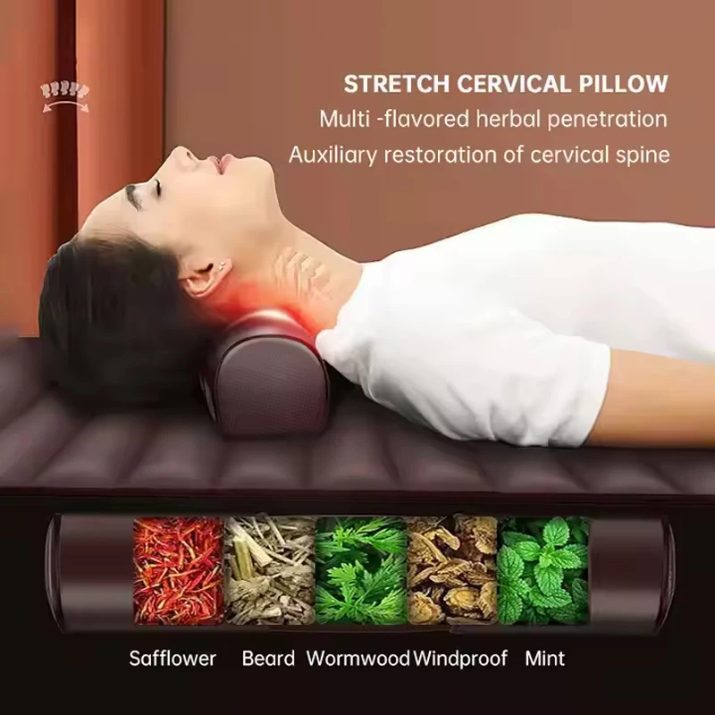 2024 Electric Massage Mattress Full Body Shiatsu Vibrating Heating Massage Mat For Relaxing Massager