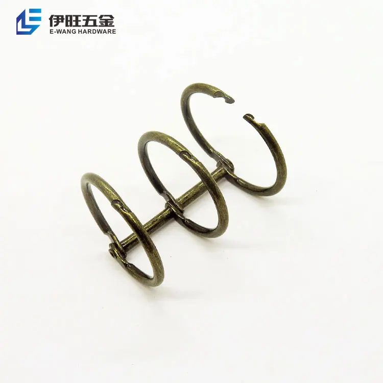 YIWANG Hot Sell Stationery Mini 3 Ring 1 Inch Table Calendar Ring Binder Clip