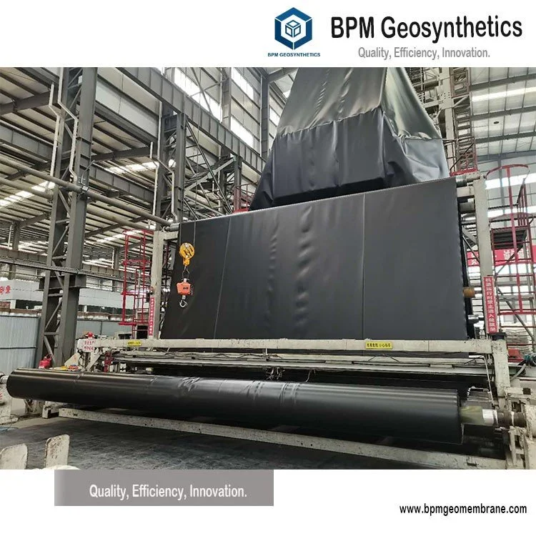 Геомембрана HDPE 40 mils для проекта искусственного озера