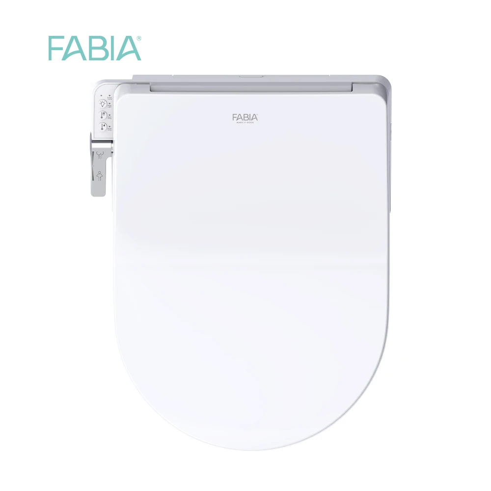 D shaped soft close electric toilet seat covers auto heated smart toilet bidet seat