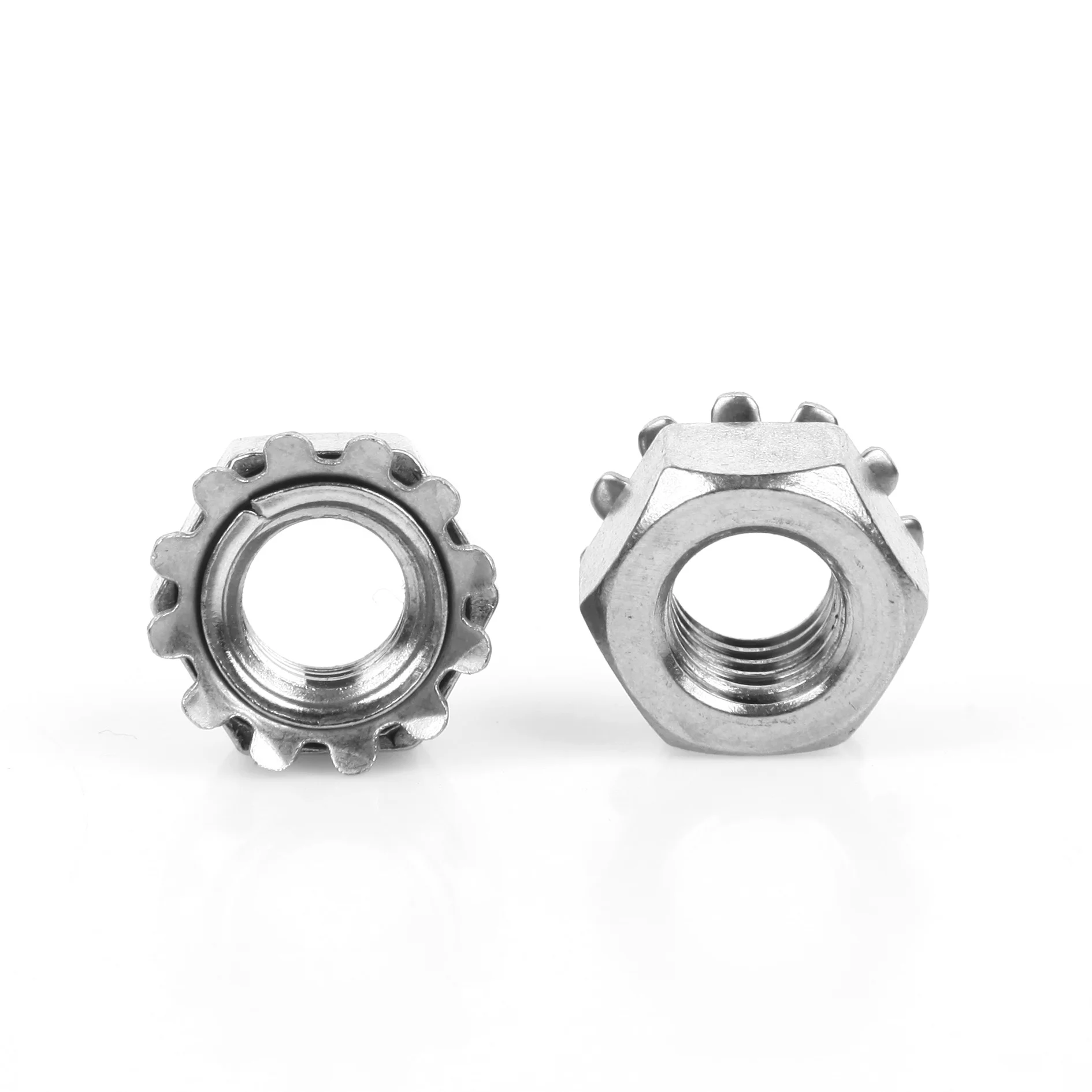 Stainless Steel Kep Nuts K-Lock Nuts Locknut with External-Tooth Lock Washer