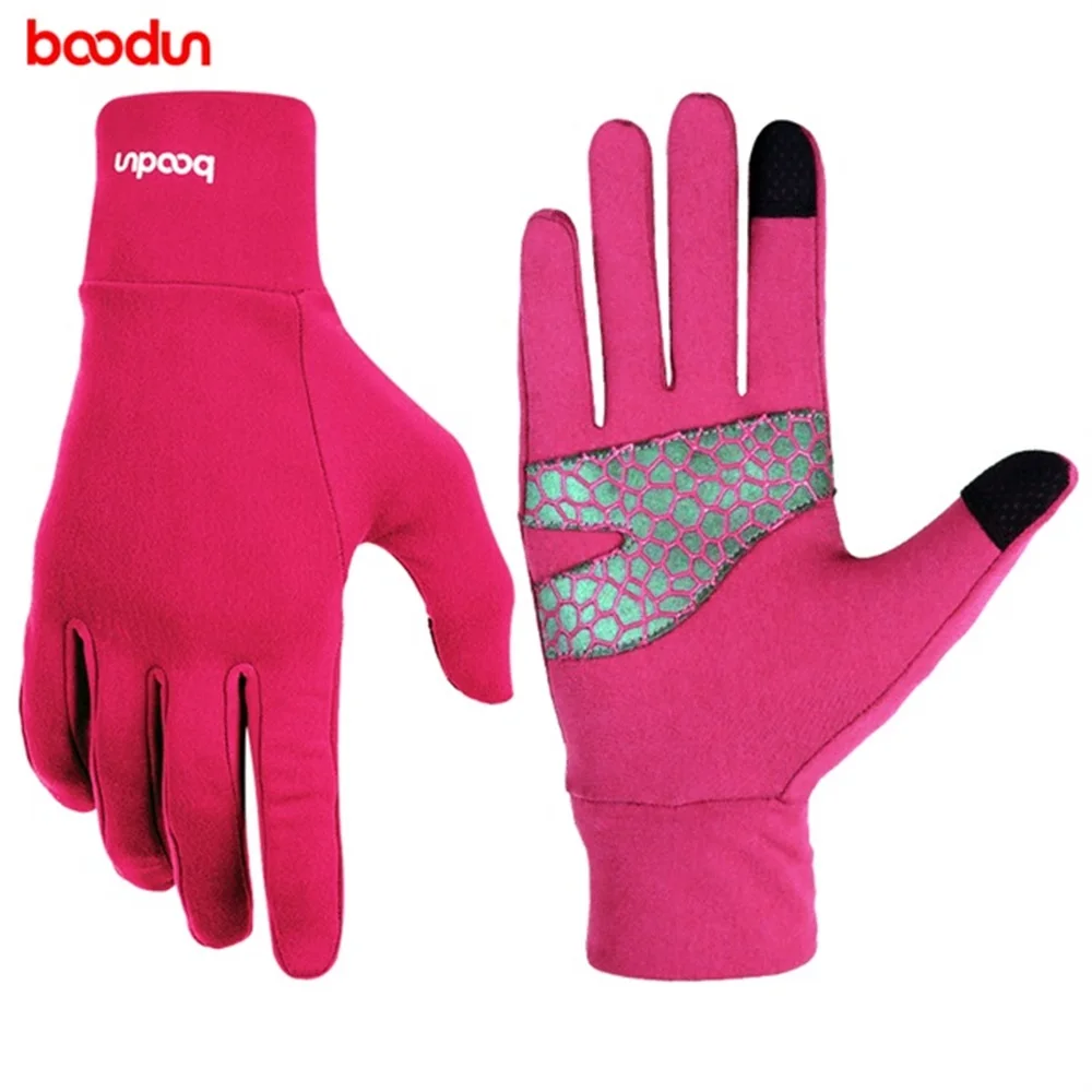 BD1054  Winter Unisex Full Finger Non-slip Wear-resistant Durable Touch Screen Keep Warm Outdoor Running Gloves