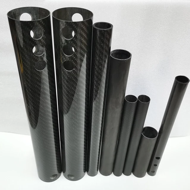 customize factory manufacturing 1000mm twill matte Plain weave 3k carbon fiber tube rod pole pipe