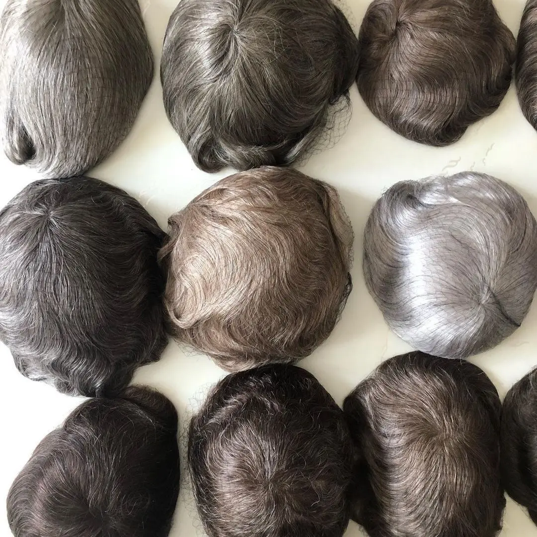 Hair Wig Toupee for Men 100% Human Hair