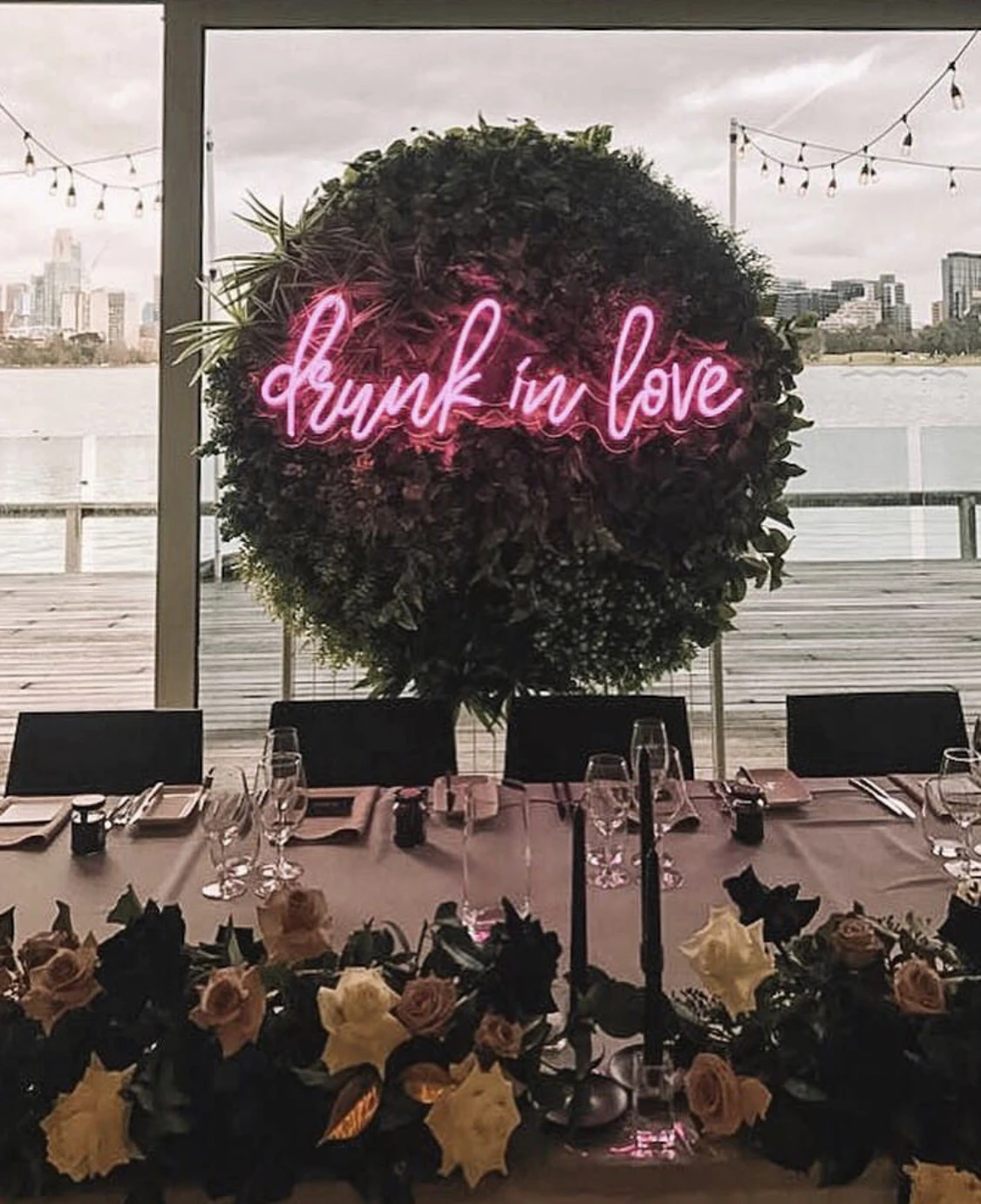 Koncept Drop Shipping 20inch Drunk in love Led Neon Sign Neon Light Advertising Custom LED Neon Sign