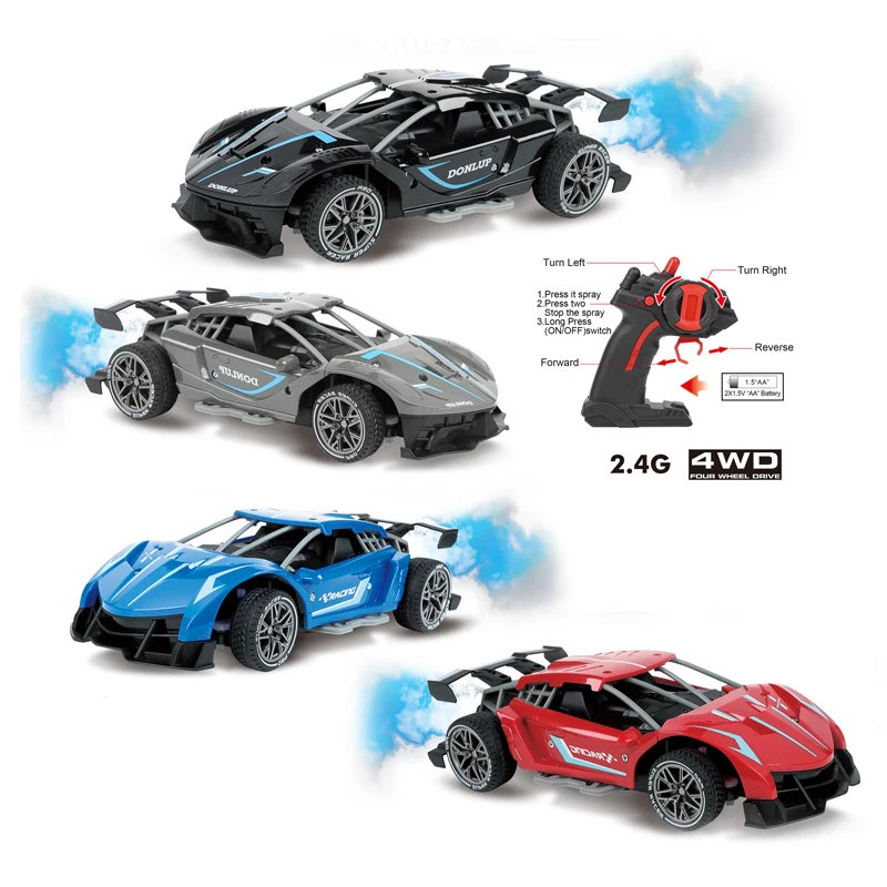 2.4G  fast speed racing car with remote control and spray reverse