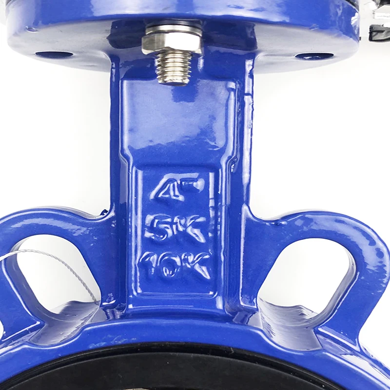 Вафельный чугунный Шестеренчатый Клапан-Бабочка