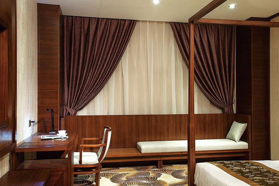 Customized Complete Luxury Apartment Room Furniture Packages King Size Bed Hotel Bedroom Set Wood for Sale Modern Solid