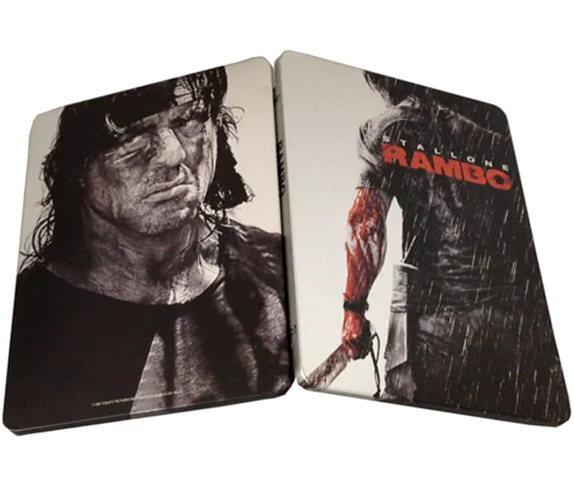 0.23mm Blu-ray Tin Box 172*133*14mmH Two or Single Side Printing with a Set of clear pp Disc Holder Try