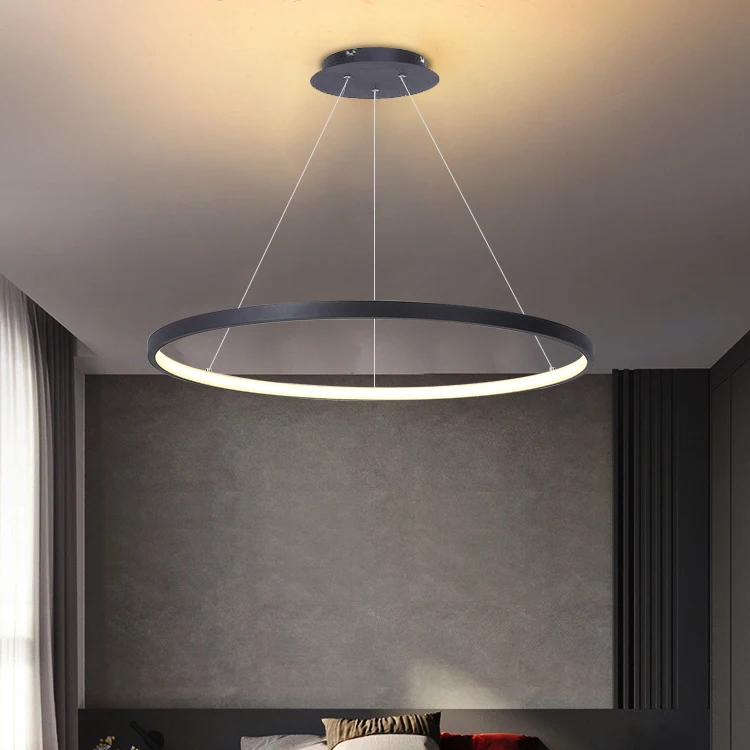 AUXO New Design Decorative Indoor Luxury Rings Pendant Light Ceiling Modern Led Chandelier Light