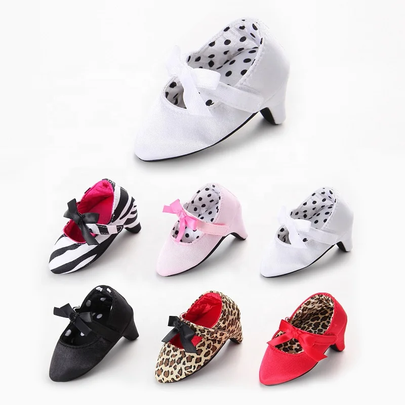 Red Bottom Decorating Infant Little Girl Baby High Heels Shoes for Party