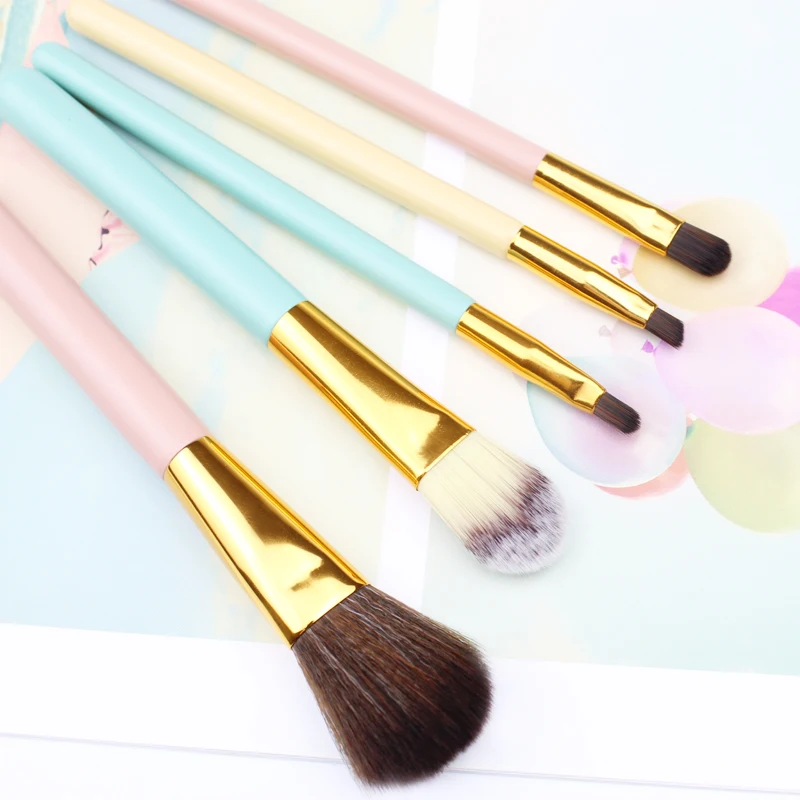keli high quality angled brush makeup and eyeshadow brush set with best price makeup brush set wholesale