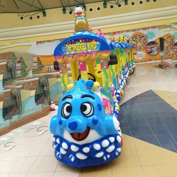 The Most Popular Family Game Rides Train Beautiful Electric Trackless Train Funny Kids Rides for Theme Park