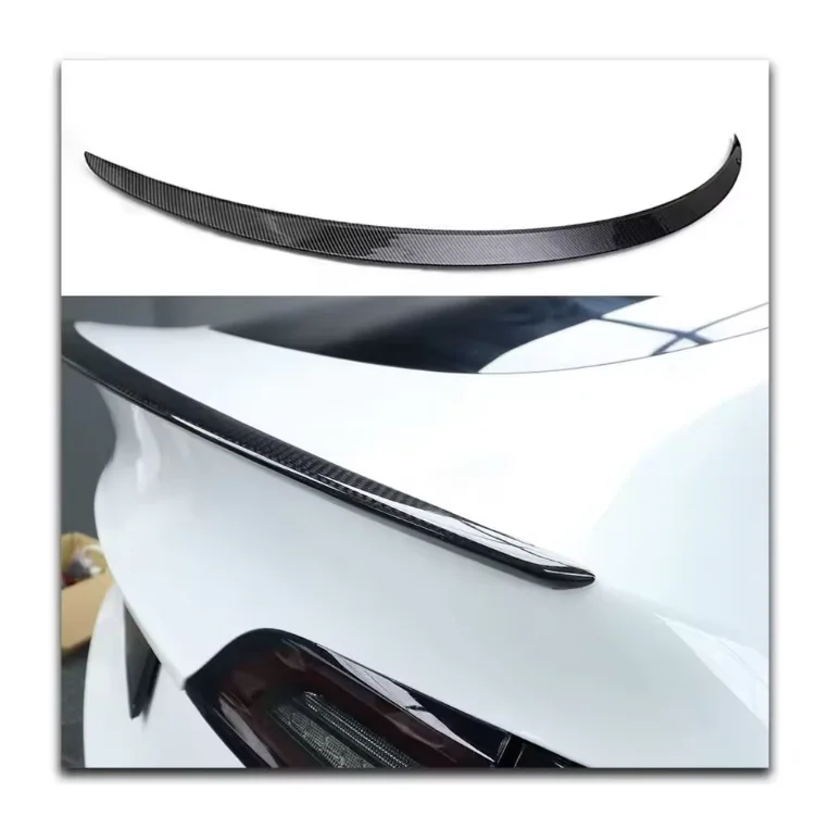 Tesla Model 3 Highland Spoiler Wing Real Carbon Fiber Rear Trunk Lip Spoiler Tail Wing EVBASE