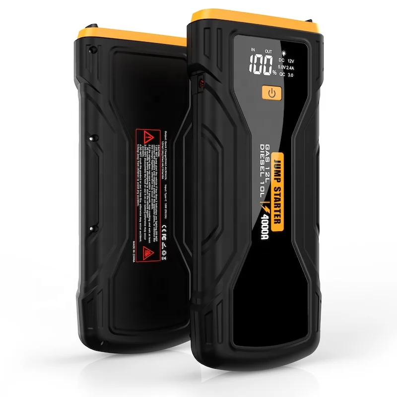 car emergency kit jump box 4000a fast charging battery jumper booster pack car jump start portable jump starter for cars