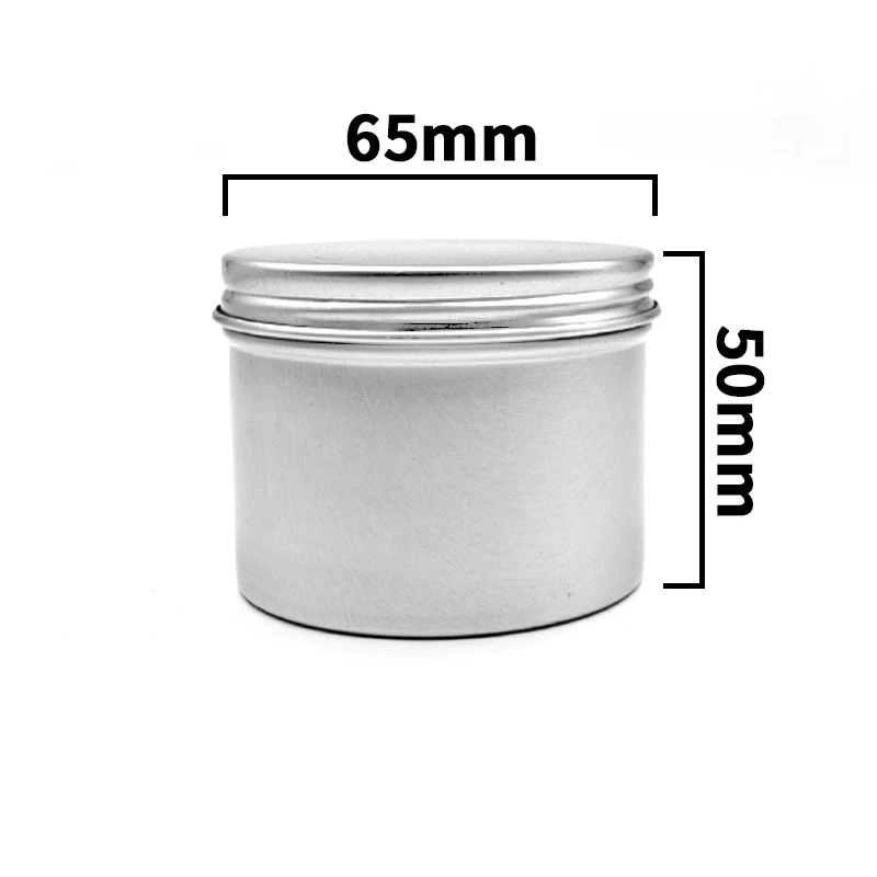 30ml 50ml 100ml 120ml 150ml Aluminum Tins Cosmetic Container Empty Cream Jar Aluminum Jars