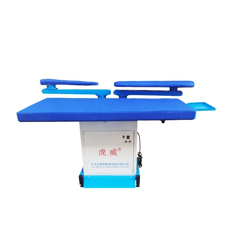 Laundry finishing equipment vacuum ironing table with steam generator and iron