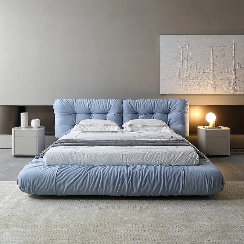 Luxury Italian Style King size modern italian latest could bed designer furniture living room bed set