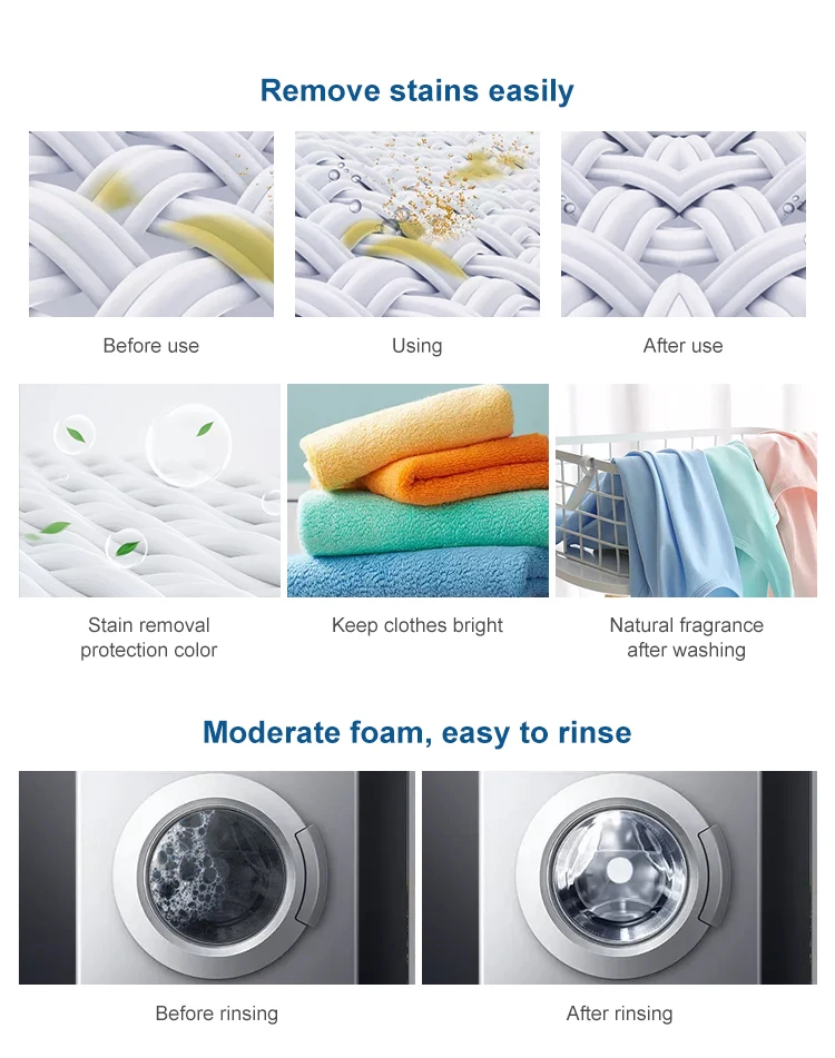 WHITECAT New Arrival Deep Clean Laundry Washing Powder For Laundry Washing