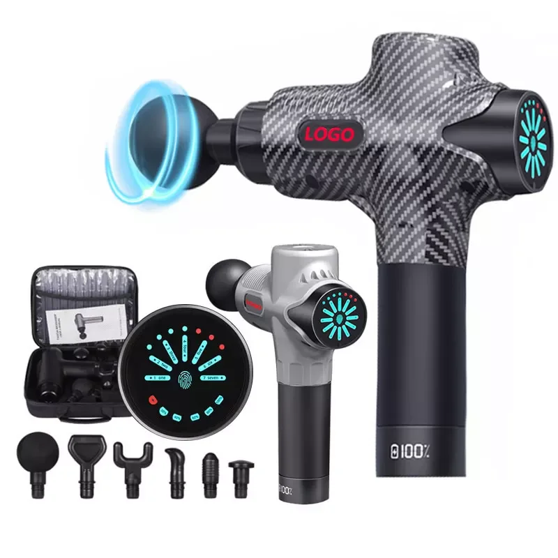 rechargeable battery premium portable mini percussion led massage gun