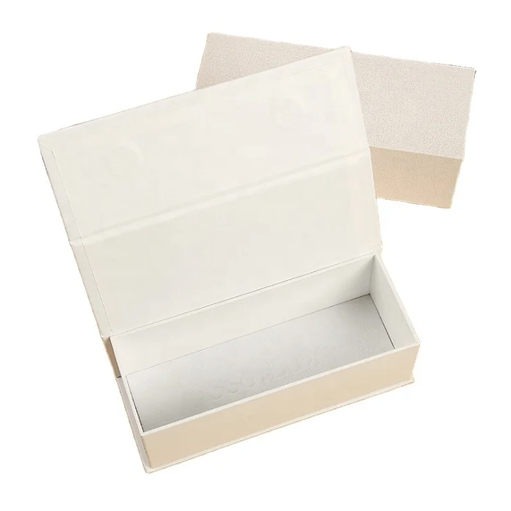 High Quality Custom White Cardboard Flip Magnet Closure Glasses Packaging Gift Box