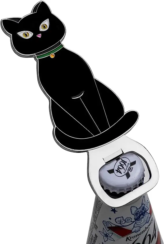 High Quality Custom Metal Cat Beer Opener Cat Animals Bottle Opener For Christmas Gift