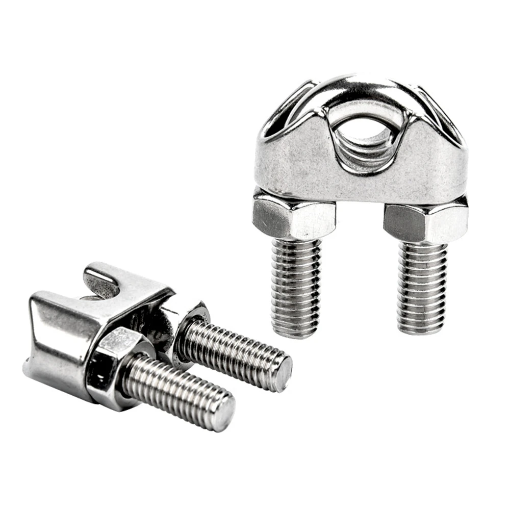 Marine Lock Head Wire Rope Clamp Sleeve M3 M10 M12 M18 Stainless Steel 304 U Bolt