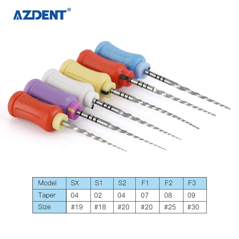 Инструменты AZDENT для ручного использования стоматологические NiTi Endo файлы рыболовные супер-напильники