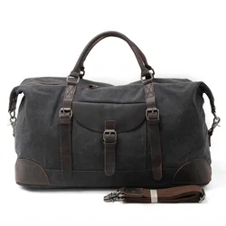 Soft and comfortable canvas cheap duffle bag men sport travel bags