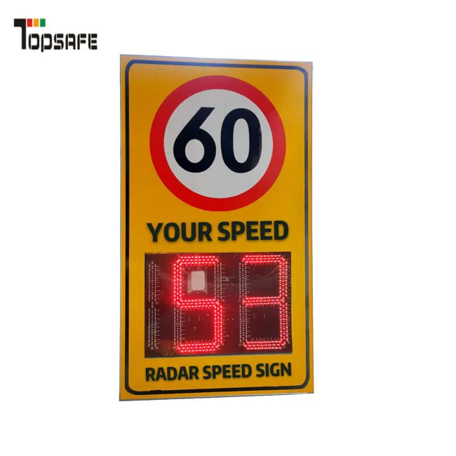 Factory price LED display sign car speed radar detector