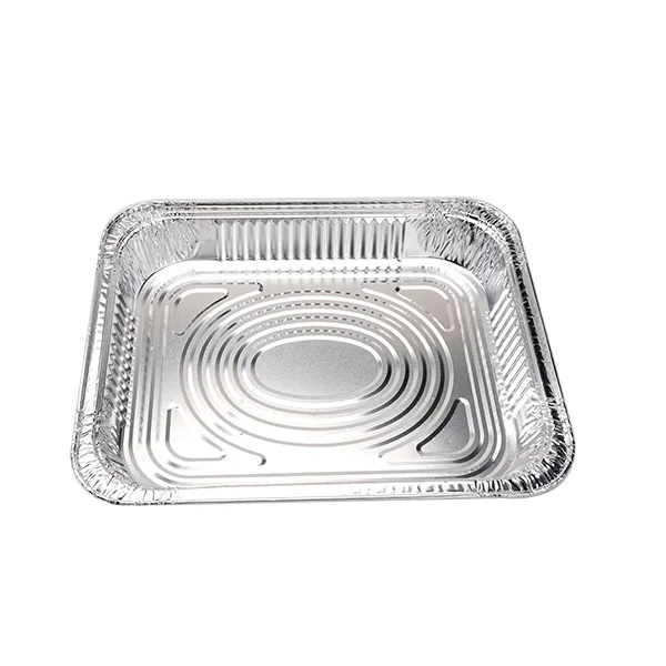 5180ml Aluminium Foil Food Packing Container Aluminum Silver Foil Container With Lid |Disposable Food Containers