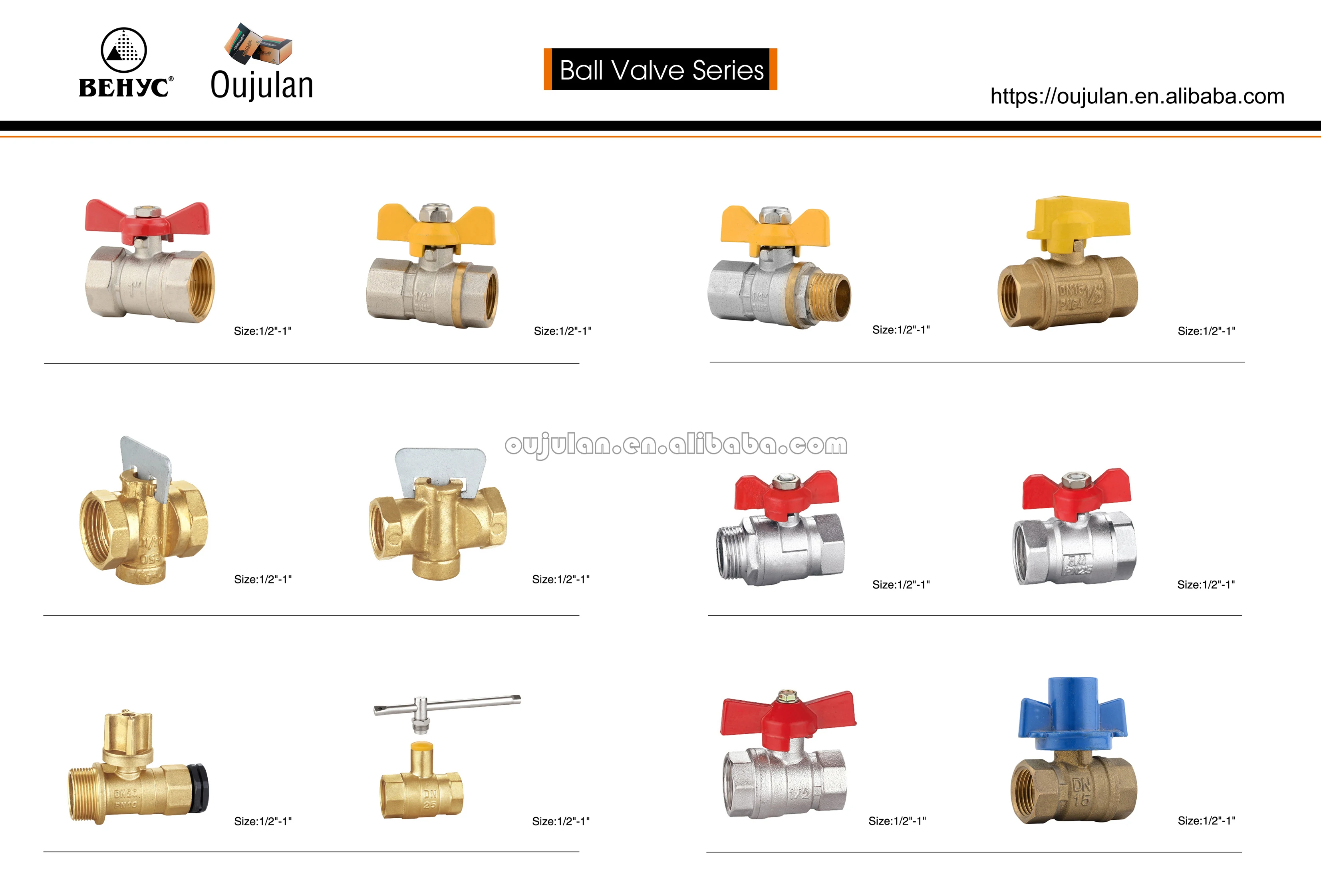 brass mini ball valve 1/4inch 3/8 inch 1/2 inch forged female male thread butterfly Handle ball valve