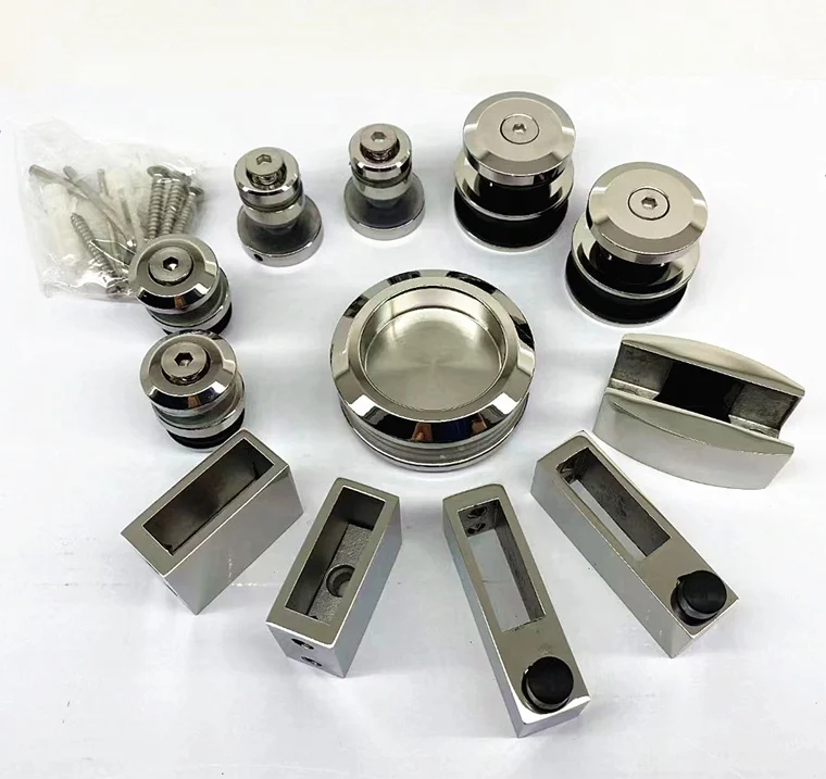 Balcony Precision Casting Zinc Alloy Or Stainless Steel Glass Railing Holder Clip Flat Glass Clamps