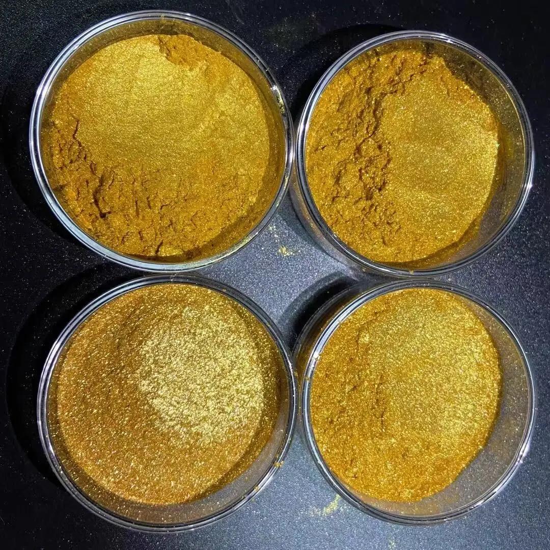 China supplier Super Sparkle Pearl Pigment- Solar Gold synthetic mica pearlescent pigment