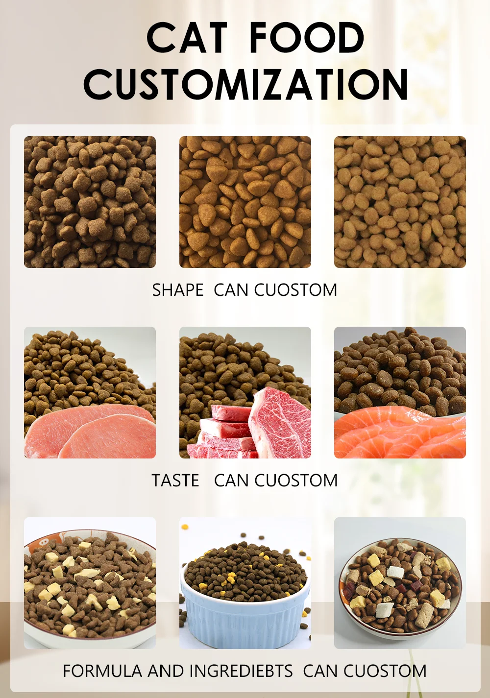 OEM ODM лучшая оптовая продажа кошачья еда со вкусом говядины оптом для всех этапов кошек