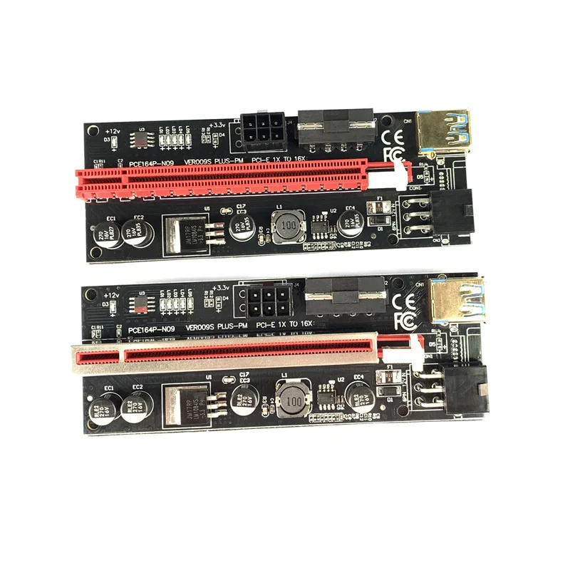 PCI-E graphics extension transfer cable USB3.0 adapter PCIE 1X to 16X VER009S+