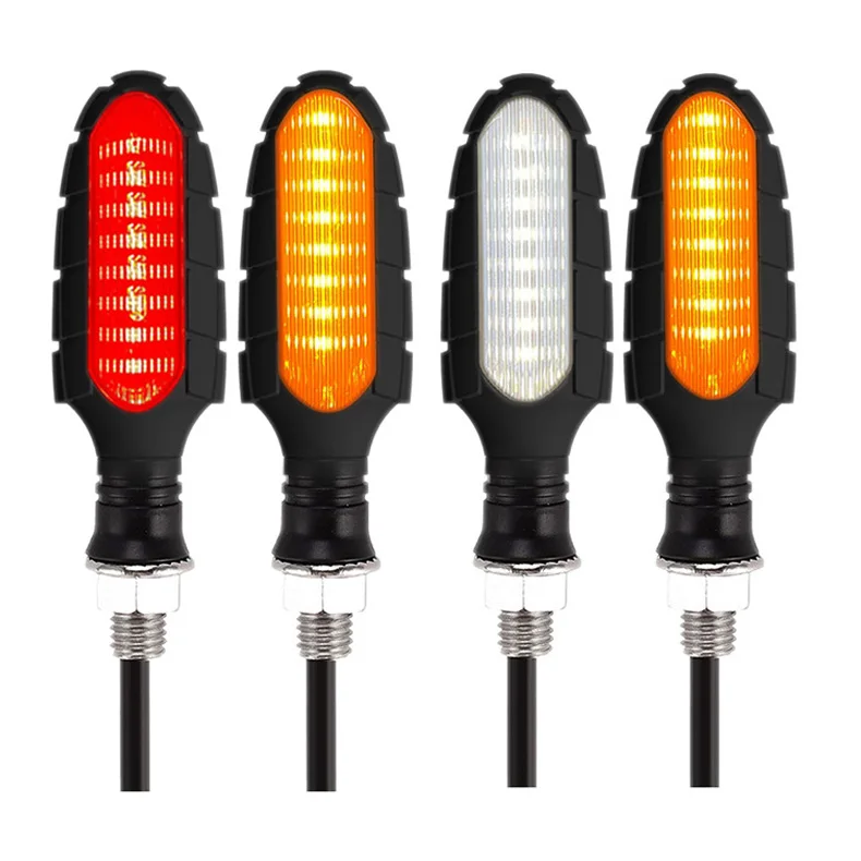 Система освещения для мотоцикла E mark E4 12 В DRL, потоковый мигающий динамический последовательный индикатор, сигналы поворота, светодиодная лампа для мотоцикла