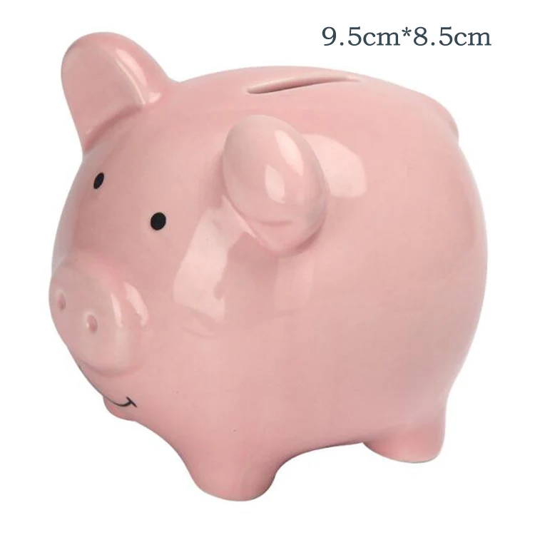 Cute Cartoon Ceramic Pig Cat Advertising Gifts Kids Toy Decoration Piggy Bank Coin Collecting Saving Money Box Cool Coin Bank