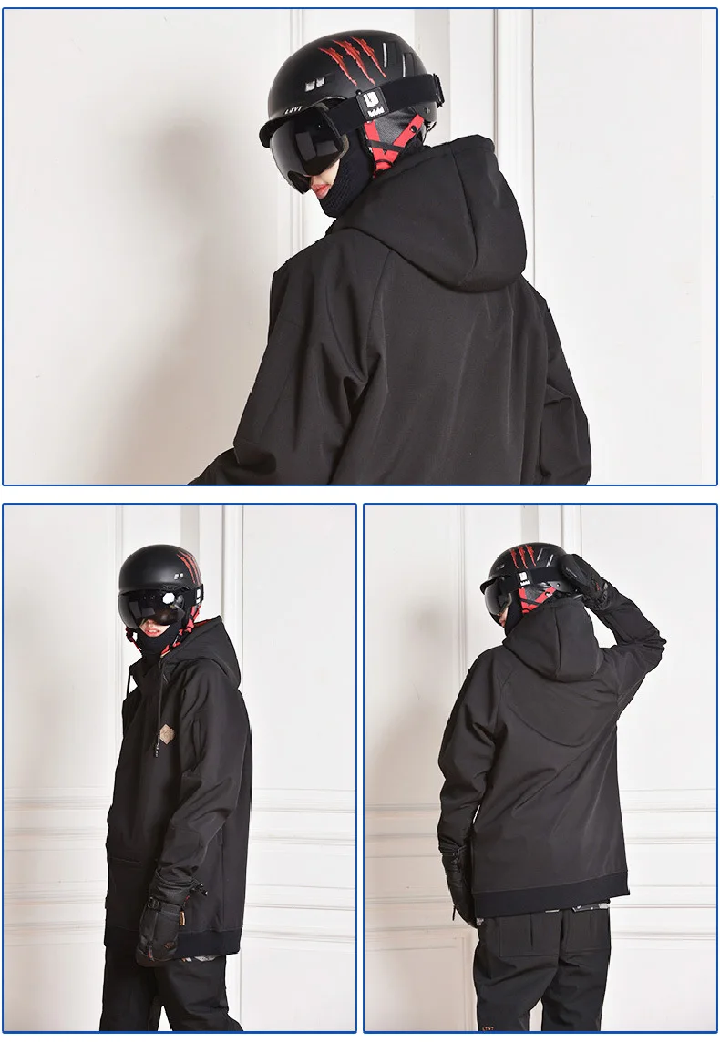  The Fine Quality Fur Collar Windproof One-piece Outdoor Fabric Ski Suit