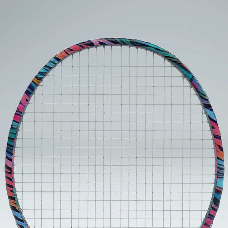 pink and blue patterns 4U 2023 hot sale steel custom professional odm set high modulus top brand cheap price badminton racket