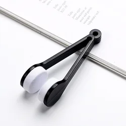Wholesale Portable Glasses Cleaning Wiping Microfiber Eyeglasses Lens Care Tool Sunglasses Cleaner Brush