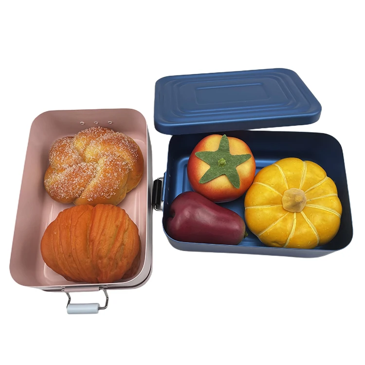 AOLIJUE Eco-friendly Metal Aluminum Food Container China Wholesale Food Packaging Bento Lunch Box For Kids Bpa Free