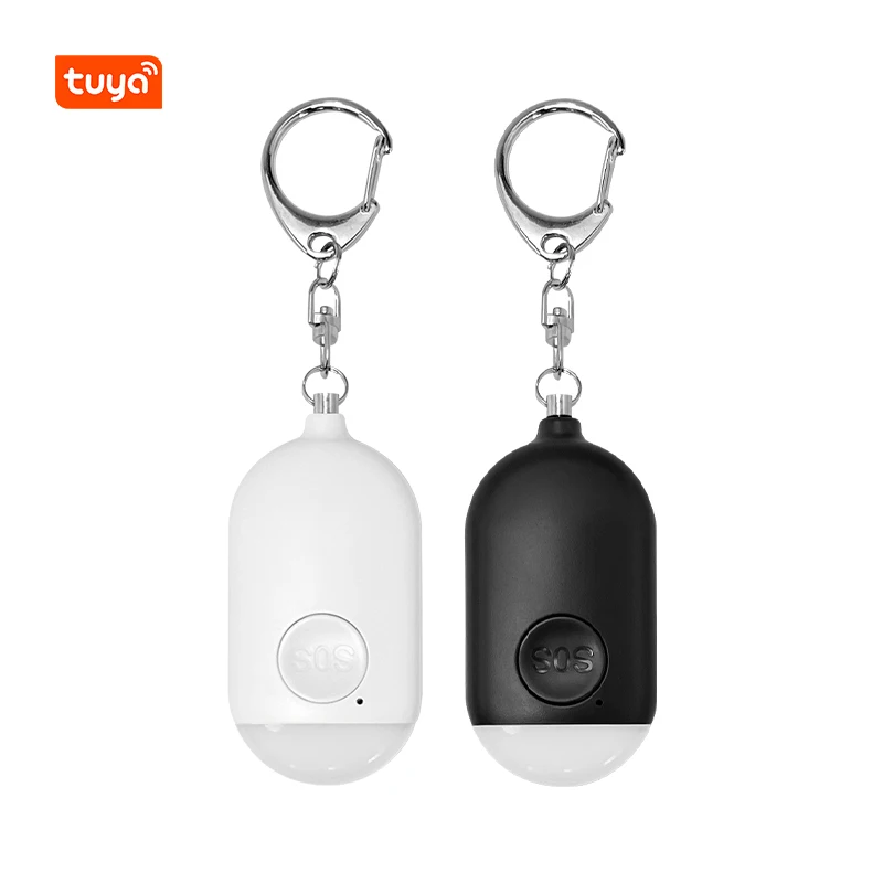 Shenzhen Manufacturer ABS 130Db LED Strobe Rechargeable Emergency Personal Security Alarm 4G Bluetooth Sos Panic Button Elderly