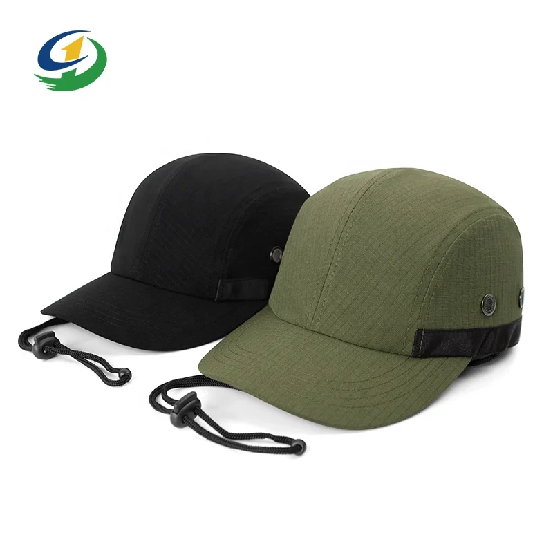 nylon waterproof strapback pull cord custom quick dry Baseball Cap Cycling Hiking Camper Running Camp Cap