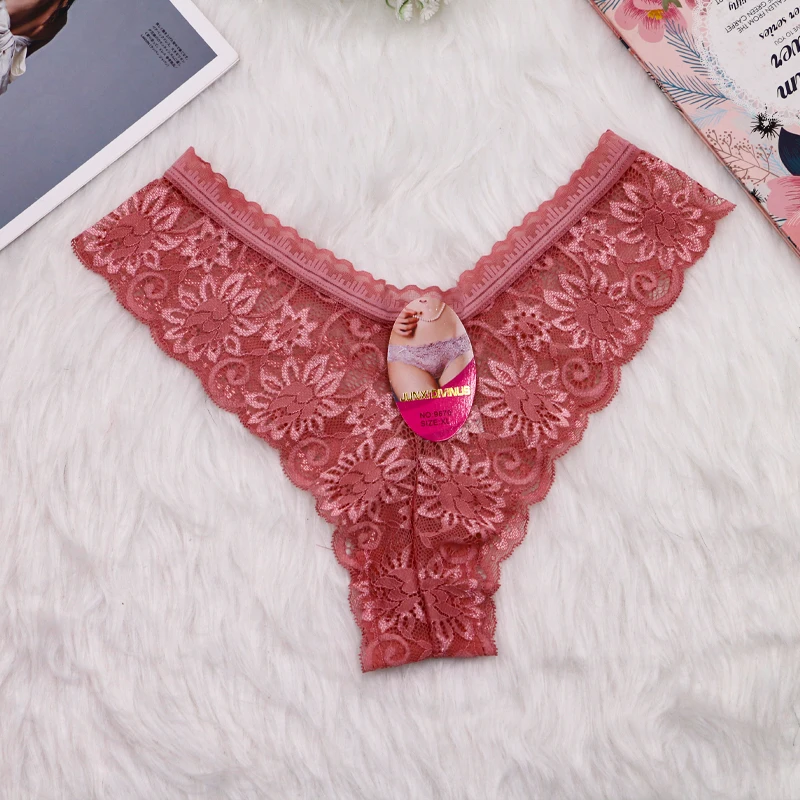 JUNXI DIVINUS  Indonesia hot Shopee young girl wearing lace panties sexy seamless panties transparent