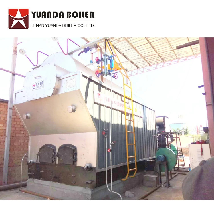 
Best Manufacturer Price DZH Wood Firewood Log Fired Small Industrial Horizontal Fix Grate Hand Steam Boiler Machine For Sale 