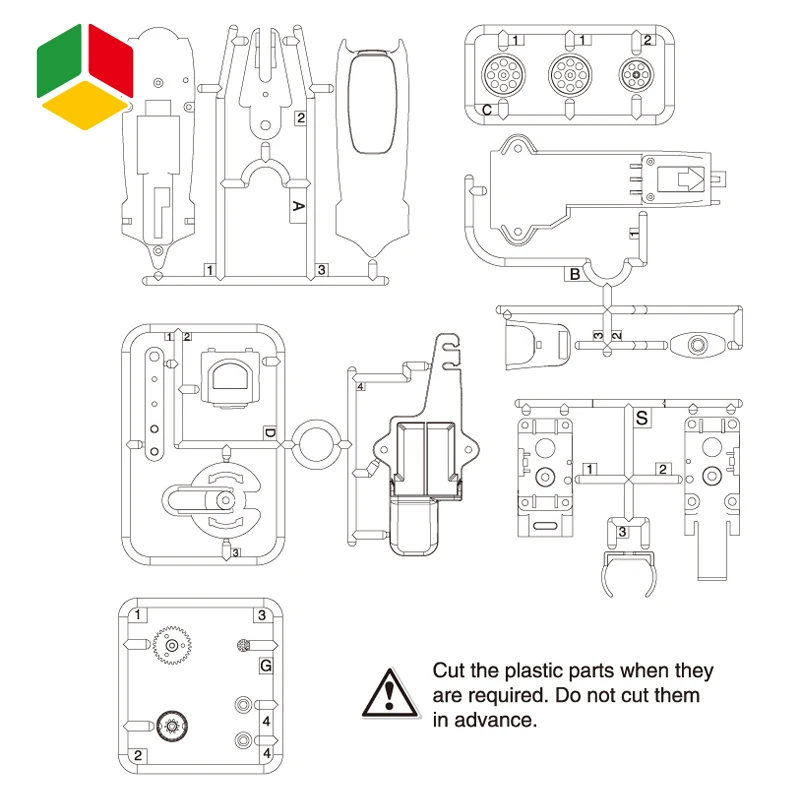 QS STEM Kids Tpys Game Education DIY Wind Up Power Hand Generator Set Assembly Technology Electric Car For School Teach Kids