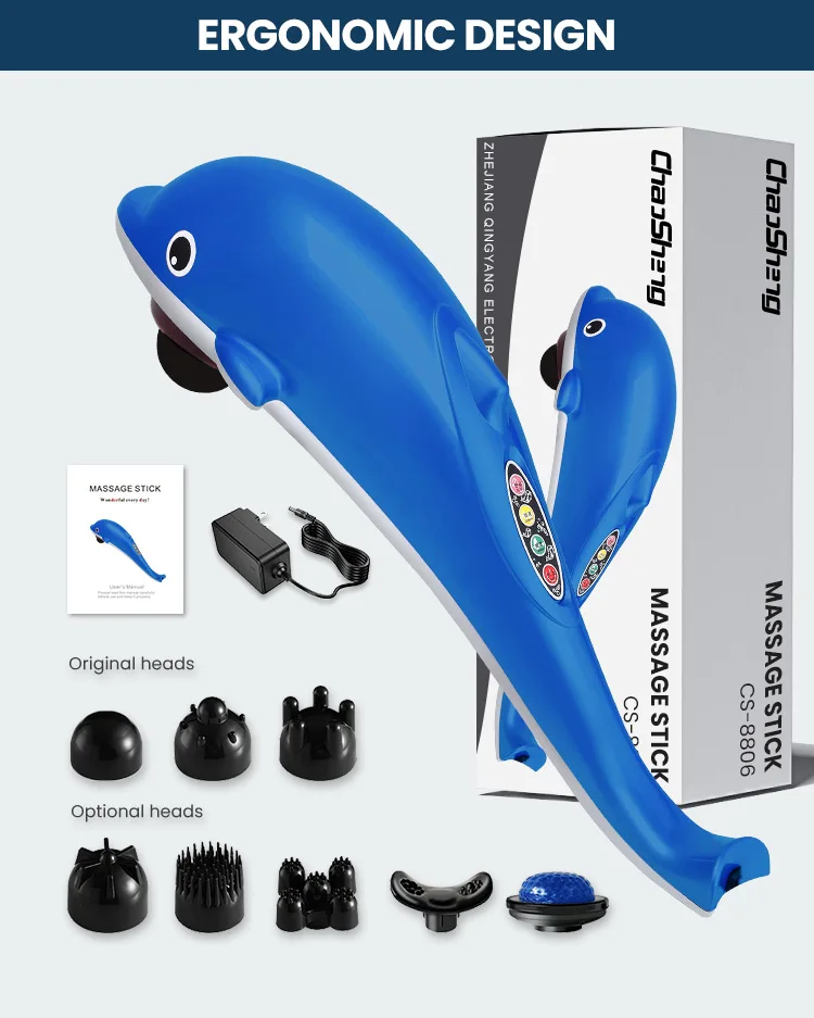 Hand Held Vibration Wireless back pain relief Relax Massager Body Massager Hammer Massage Stick